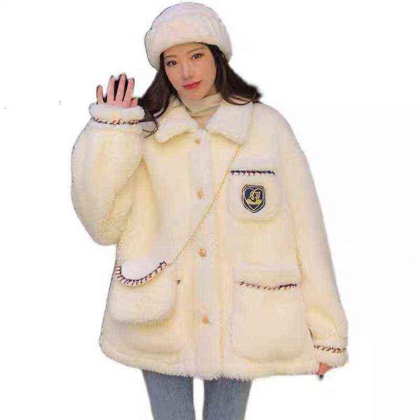lamb plush coat 2021 winter thickened sweater student korean loose cotton female, Black
lamb plush coat 2021 winter thickened sweater student korean loose cotton female, Black