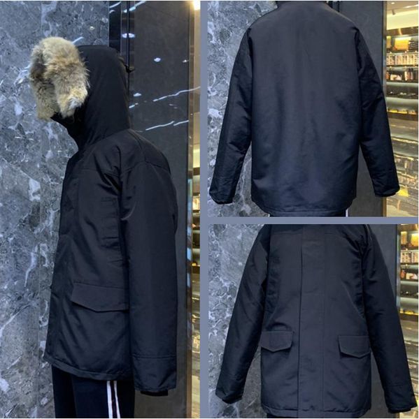 winter outdoor leisure sports down jacket white duck windproof parker long leather collar cap warm real wolf fur stylish classic adventure c, Black
winter outdoor leisure sports down jacket white duck windproof parker long leather collar cap warm real wolf fur stylish classic adventure c, Black
