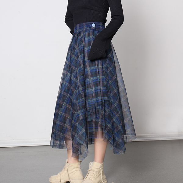 casual dresses blue plaid mesh woman irregular skirt high waist a- line skirts women summer fashion clothings 24mu, Black;gray
casual dresses blue plaid mesh woman irregular skirt high waist a- line skirts women summer fashion clothings 24mu, Black;gray