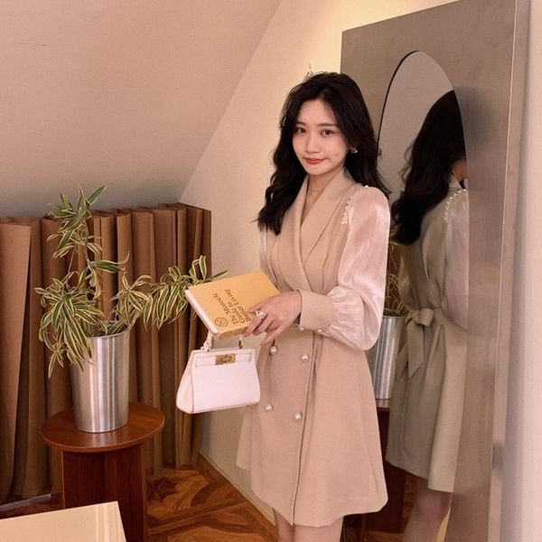casual dresses korean fashion blazer dress women vintage patchwork designer mini y2k office lady high waist slim bodycon 2021 fall, Black;gray
casual dresses korean fashion blazer dress women vintage patchwork designer mini y2k office lady high waist slim bodycon 2021 fall, Black;gray