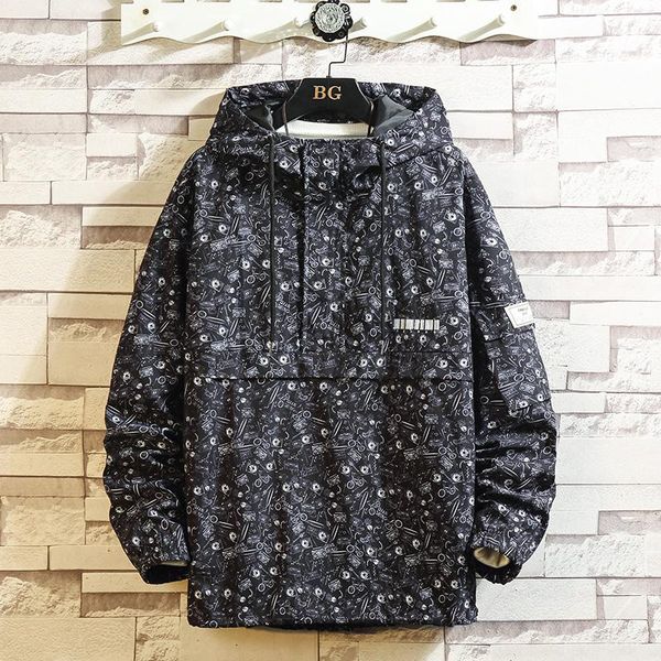 men's jackets spring pullover jacket men printed pattern hooded outerwear fashion casual all-match coat sportswear male clothing plus s, Black;brown
men's jackets spring pullover jacket men printed pattern hooded outerwear fashion casual all-match coat sportswear male clothing plus s, Black;brown
