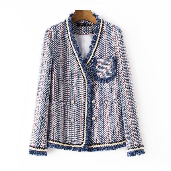 women's jackets spring small fragrance jacket tweed lady temperament girlish knitting blue female 1814, Black;brown
women's jackets spring small fragrance jacket tweed lady temperament girlish knitting blue female 1814, Black;brown