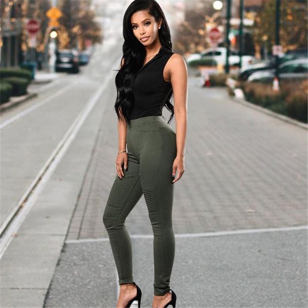 women's jeans motorcycle models europe and the united states trend slim elasticity was thin high waist denim pencil pants, Blue
women's jeans motorcycle models europe and the united states trend slim elasticity was thin high waist denim pencil pants, Blue