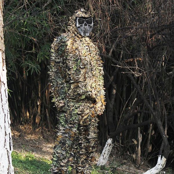 tactical ghillie suit 3d camo men tracksuits bionic leaf camouflage jungle woodland birdwatching poncho manteau military army clothing durab, Gray
tactical ghillie suit 3d camo men tracksuits bionic leaf camouflage jungle woodland birdwatching poncho manteau military army clothing durab, Gray