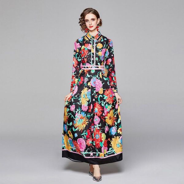 casual dresses est 2021 autumn long maxi dress women's turn down neck sleeve robe charming floral print bohemia runway, Black;gray
casual dresses est 2021 autumn long maxi dress women's turn down neck sleeve robe charming floral print bohemia runway, Black;gray