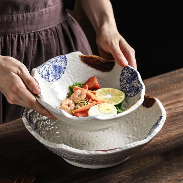 bowls 10 inch japanese art ceramic cooking soup noodle bowl home 8 irregular sashimi fruit salad dessert kitchen tableware
bowls 10 inch japanese art ceramic cooking soup noodle bowl home 8 irregular sashimi fruit salad dessert kitchen tableware