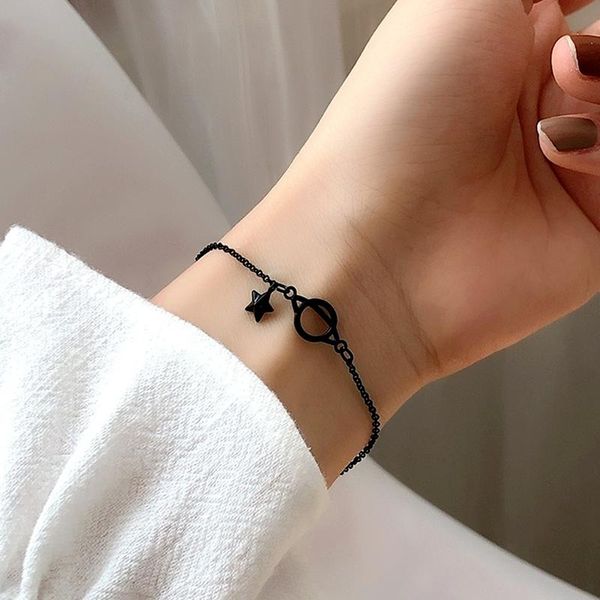 link, chain black spray paint alloy star bracelet cold wind metal, neon jewelry for women
link, chain black spray paint alloy star bracelet cold wind metal, neon jewelry for women