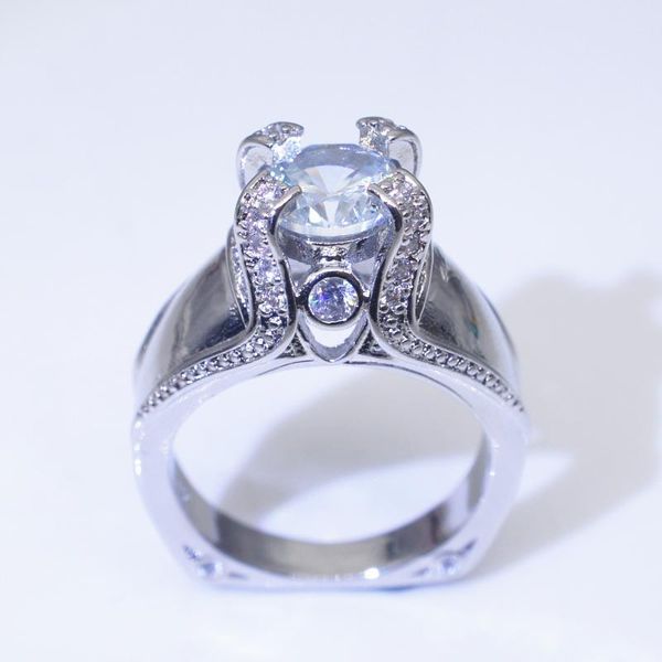 14k white gold diamond crown ring round engagement anillos debague etoile bizuteria rings for women fine jewelry gemstone cluster, Golden;silver
14k white gold diamond crown ring round engagement anillos debague etoile bizuteria rings for women fine jewelry gemstone cluster, Golden;silver