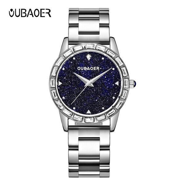 wristwatches oubaoer luxury quartz watch women diamond full stainless steel bracelet ladies watches starry sky dial clock ob2021, Slivery;brown
wristwatches oubaoer luxury quartz watch women diamond full stainless steel bracelet ladies watches starry sky dial clock ob2021, Slivery;brown