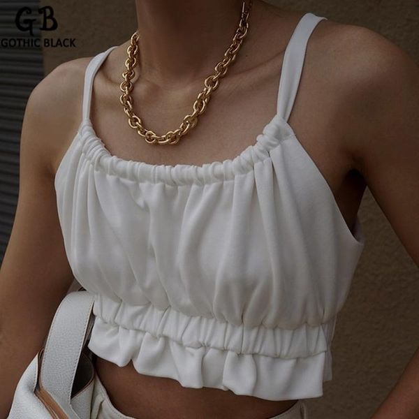 women's tanks & camis gothblack camisole solid girl ruched shirring bow lace up crop fashion spaghetti straps streetwear women clot, White
women's tanks & camis gothblack camisole solid girl ruched shirring bow lace up crop fashion spaghetti straps streetwear women clot, White