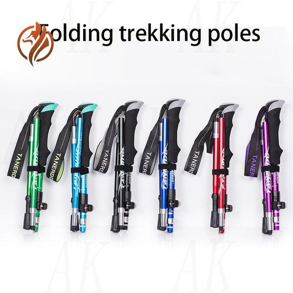 trekking poles aluminum alloy folding ultra-light ultra-short outdoor handrails for hiking mountain climbing sticks
trekking poles aluminum alloy folding ultra-light ultra-short outdoor handrails for hiking mountain climbing sticks