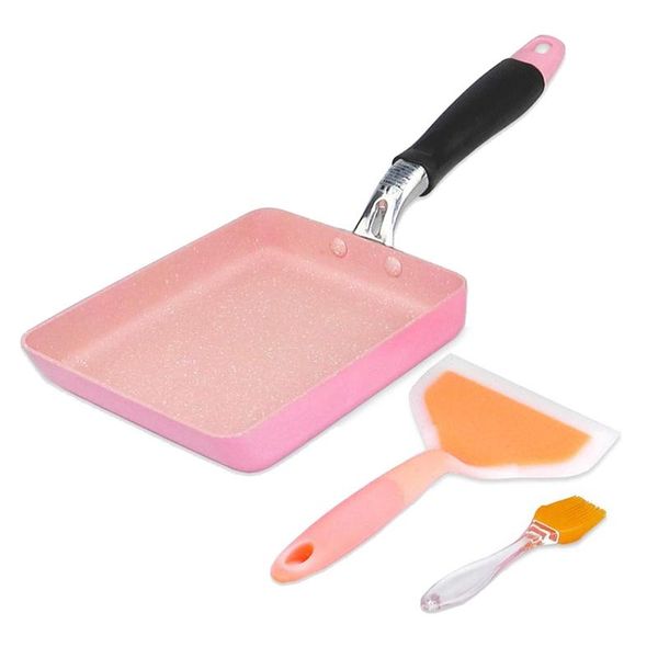 pans japanese omelette pan non-stick coating tamagoyaki egg rectangle mini frying pan, with silicone spatula & brush
pans japanese omelette pan non-stick coating tamagoyaki egg rectangle mini frying pan, with silicone spatula & brush