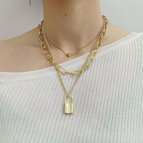 layering necklaces lock pendant chain fashion heart necklace for woman classic baroque jewelry european american traditional circle style la, Silver
layering necklaces lock pendant chain fashion heart necklace for woman classic baroque jewelry european american traditional circle style la, Silver