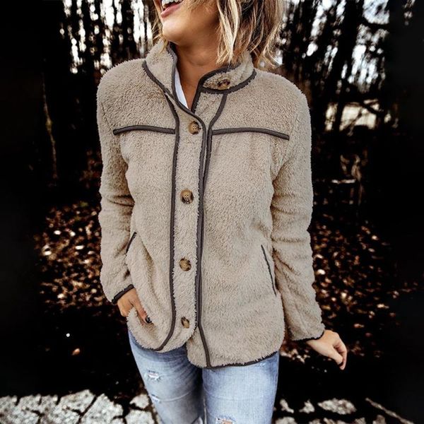 women's jackets lasperal women faux fur coat stand collar long sleeve button furry jacket warm autumn winter clothes casual, Black;brown
women's jackets lasperal women faux fur coat stand collar long sleeve button furry jacket warm autumn winter clothes casual, Black;brown