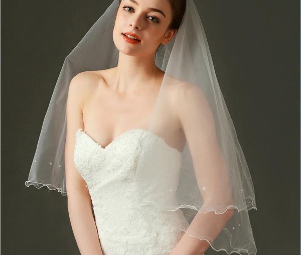bridal veils wedding flower vintage white ivory tulle veil elbow length two layer events, Black
bridal veils wedding flower vintage white ivory tulle veil elbow length two layer events, Black