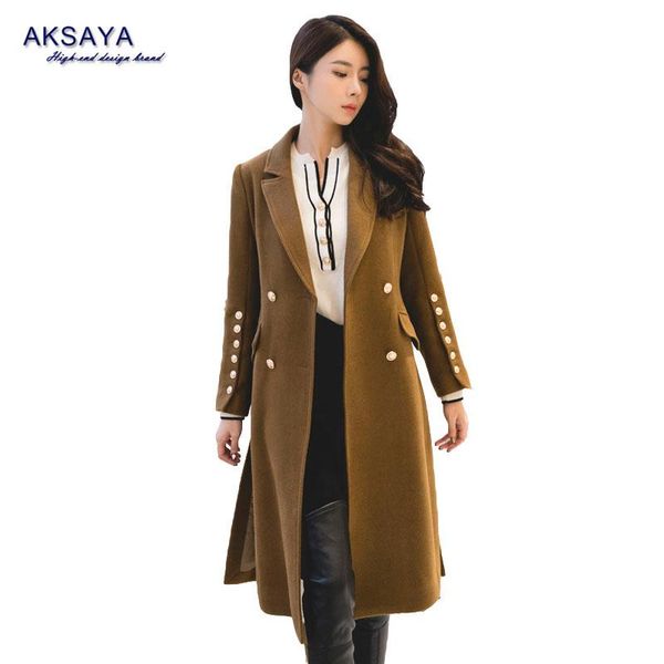 women's wool & blends 2021 women coat woolen jacket winter double breasted fashion lady streetwear trench classic, Black
women's wool & blends 2021 women coat woolen jacket winter double breasted fashion lady streetwear trench classic, Black