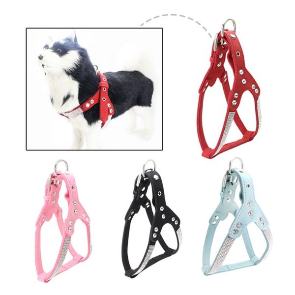 dog collars & leashes rhinestone pet chest harness available in four colors secure buckle colorful adjustable basic halter cat harnesses
dog collars & leashes rhinestone pet chest harness available in four colors secure buckle colorful adjustable basic halter cat harnesses