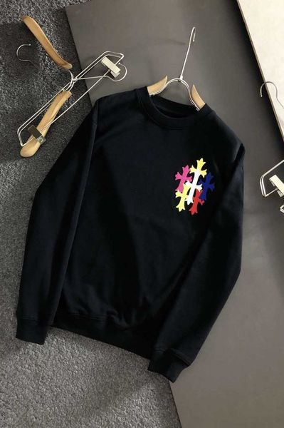 brand crosin brand chao ch crosin cross flocking printing chrome/hearts cotton round neck sweater men's and women's long sl, Black
brand crosin brand chao ch crosin cross flocking printing chrome/hearts cotton round neck sweater men's and women's long sl, Black