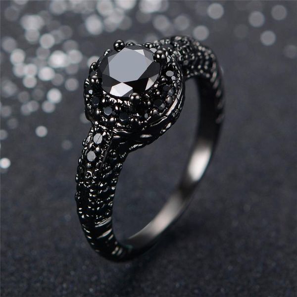 wedding rings vintage male female black stone ring punk big round for women men gold filled engagement jewelry, Slivery;golden
wedding rings vintage male female black stone ring punk big round for women men gold filled engagement jewelry, Slivery;golden