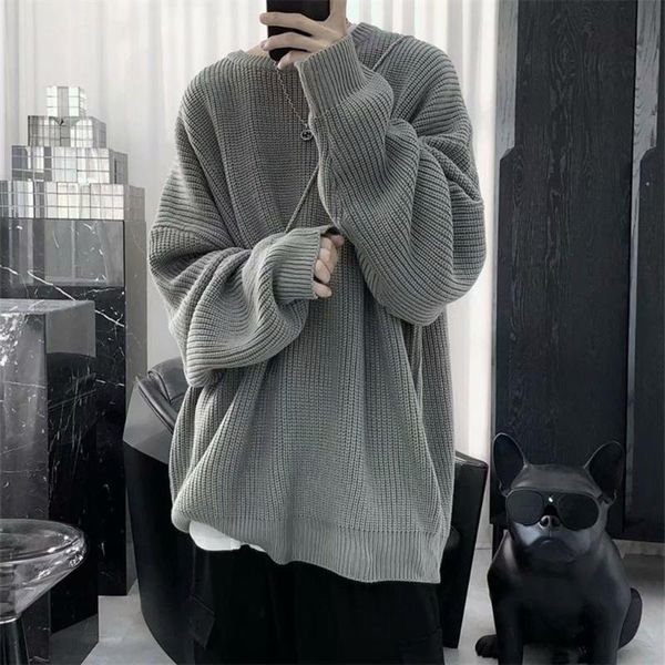 men's sweaters 2021 autumn and winter casual sweater for men loose lazy fashion ins long-sleeved knitted pullover round neck solid colo, White;black
men's sweaters 2021 autumn and winter casual sweater for men loose lazy fashion ins long-sleeved knitted pullover round neck solid colo, White;black
