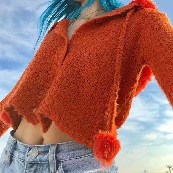 women's sweaters hairy knitted shirt with hood pom-poms soft cord harvesting orange fuku cardigan feminine aesthetic e-girl y2k casual, White;black
women's sweaters hairy knitted shirt with hood pom-poms soft cord harvesting orange fuku cardigan feminine aesthetic e-girl y2k casual, White;black