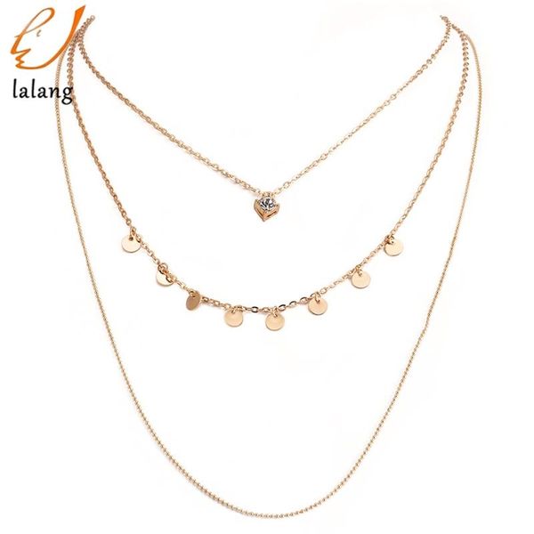 simple gold chain coin layered choker necklace for women multi layer necklaces collar chains, Silver
simple gold chain coin layered choker necklace for women multi layer necklaces collar chains, Silver