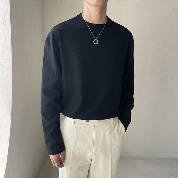 men's t-shirts bottom t-shirt men casual long sleeve loose solid color tees shirts male korean streetwear fashion tshirts, White;black
men's t-shirts bottom t-shirt men casual long sleeve loose solid color tees shirts male korean streetwear fashion tshirts, White;black