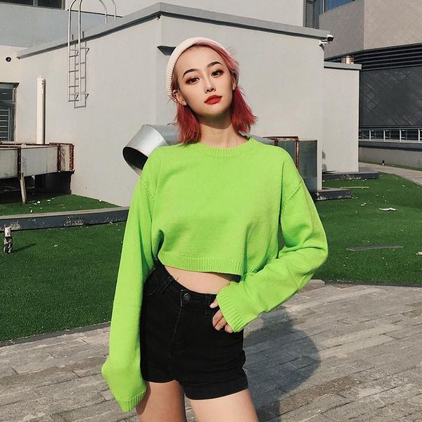 women's sweaters winter european station street solid color short round neck bottoming sweater women, casual knit long sleeve, White;black
women's sweaters winter european station street solid color short round neck bottoming sweater women, casual knit long sleeve, White;black