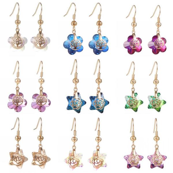 dangle & chandelier fashion five-pointed star flower shaped pendant drop earrings for women 2021 eardrop female party wedding accessories je, Silver
dangle & chandelier fashion five-pointed star flower shaped pendant drop earrings for women 2021 eardrop female party wedding accessories je, Silver