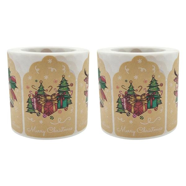 gift wrap 2 rolls of lovely christmas stickers packing decorative (assorted color)
gift wrap 2 rolls of lovely christmas stickers packing decorative (assorted color)