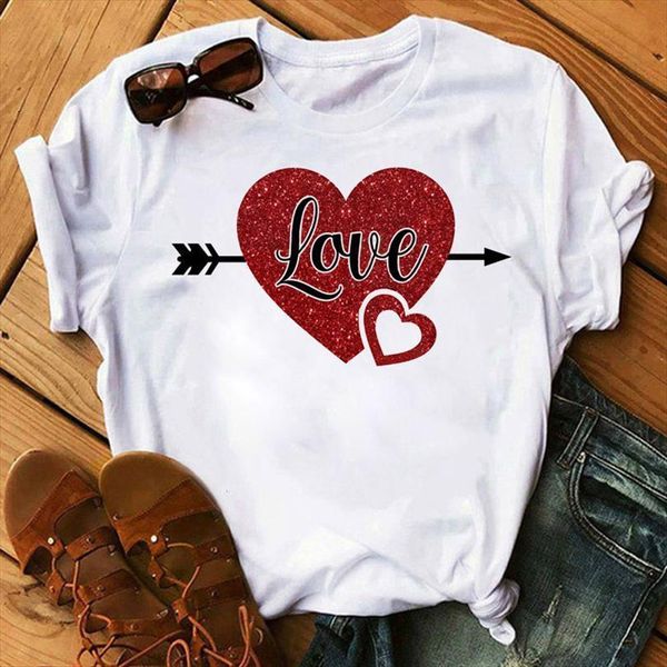love heart print and women men t shirts female summer fashion short sleeve 90s girls casual cute tee, White;black
love heart print and women men t shirts female summer fashion short sleeve 90s girls casual cute tee, White;black