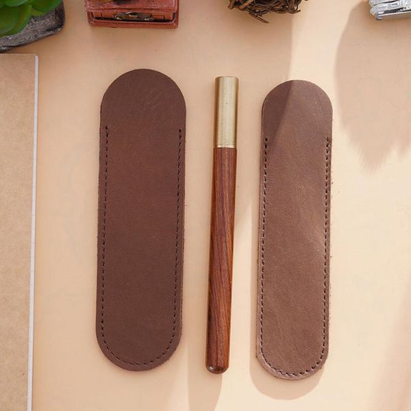 creative leather pen pouch holder single pencil bag case for rollerball fountain ballpoint olive green small size bags
creative leather pen pouch holder single pencil bag case for rollerball fountain ballpoint olive green small size bags