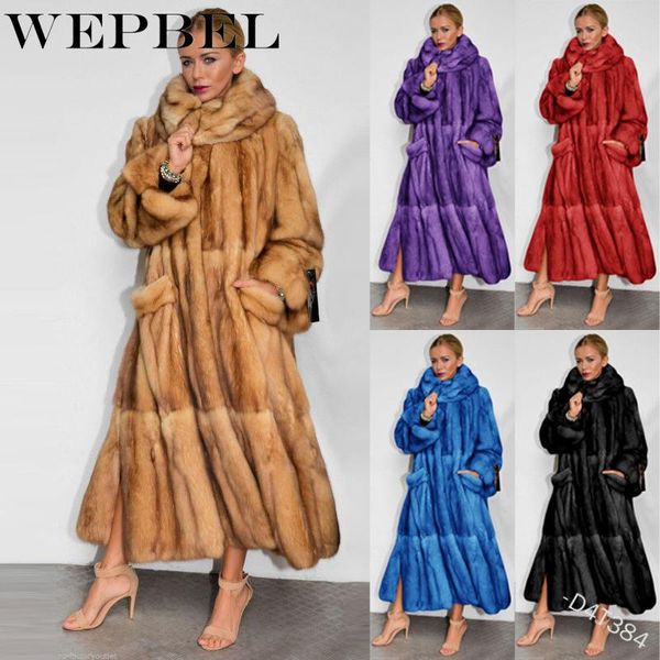 women's wool & blends wepbel fashion thickening faux fur big hooded long parka coat overcoat winter keep warm peacoat jacket, Black
women's wool & blends wepbel fashion thickening faux fur big hooded long parka coat overcoat winter keep warm peacoat jacket, Black