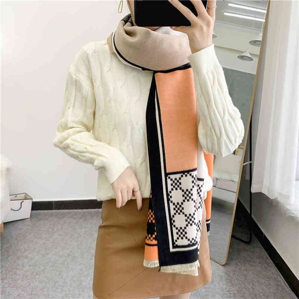 70% off design scarf 2021 autumn and winter new color matching double-sided jacquard cashmere imitation korean temperament warm bib shawl du, Blue;gray
70% off design scarf 2021 autumn and winter new color matching double-sided jacquard cashmere imitation korean temperament warm bib shawl du, Blue;gray