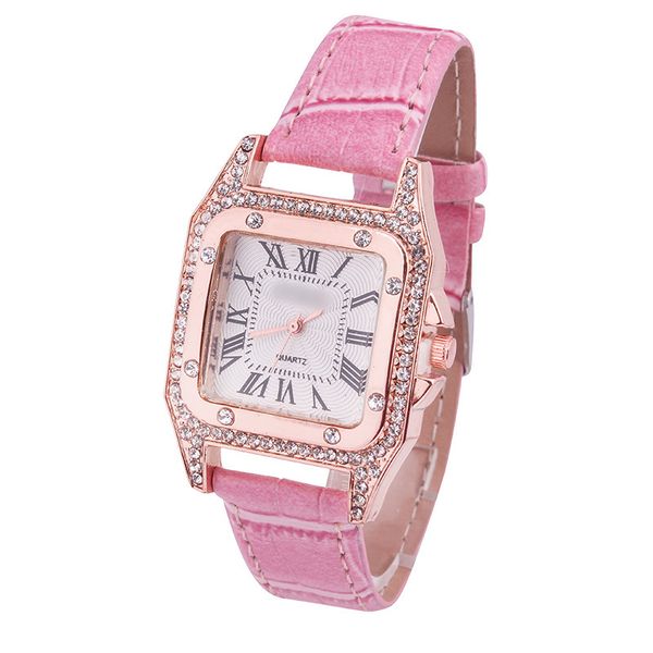 quartz wristwatches movement women's watch square diamond dial leather needle buckle strap student leisure watch 36mm designer watches, Slivery;brown
quartz wristwatches movement women's watch square diamond dial leather needle buckle strap student leisure watch 36mm designer watches, Slivery;brown