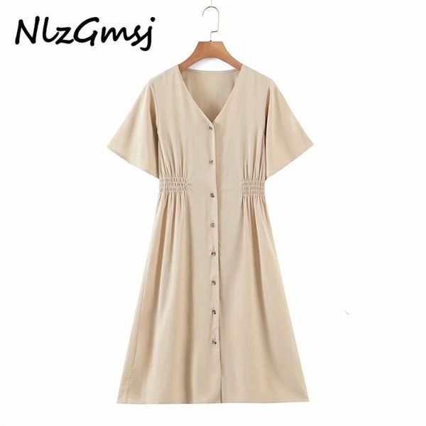 women high waist long dress for v neck solid short sleeve casual folds mid calf vestido de mujer 05 210628, Black;gray
women high waist long dress for v neck solid short sleeve casual folds mid calf vestido de mujer 05 210628, Black;gray