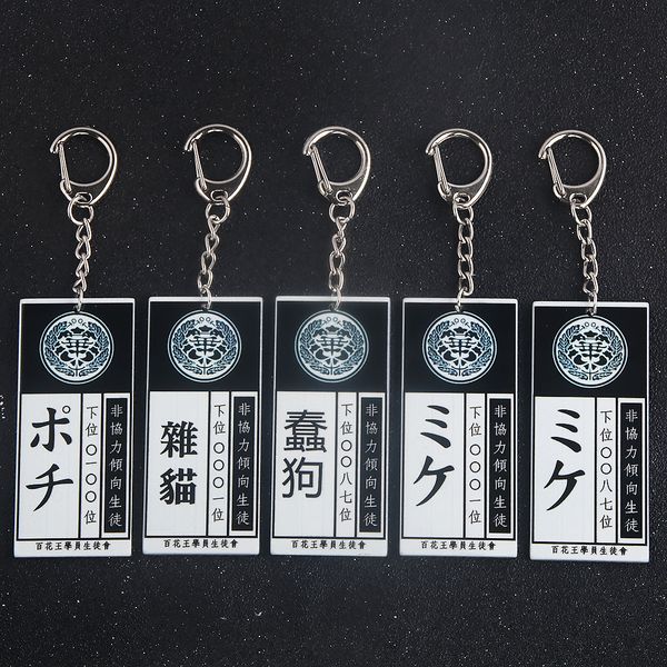 anime kakegurui compulsive gambler jabami yumeko student union dog cat codename id card acrylic cosplay key chains keychain, Silver
anime kakegurui compulsive gambler jabami yumeko student union dog cat codename id card acrylic cosplay key chains keychain, Silver