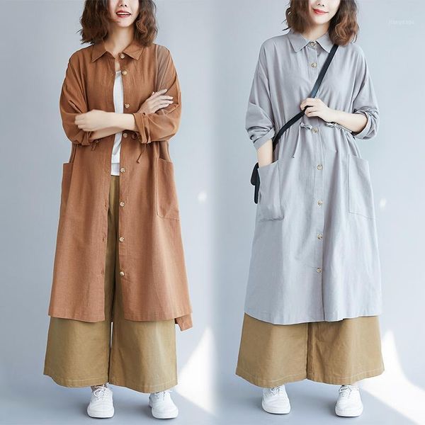 women's blouses & shirts big size spring autumn women fashion elegant solid ladies female plus large long drawstring loose cotton line, White
women's blouses & shirts big size spring autumn women fashion elegant solid ladies female plus large long drawstring loose cotton line, White