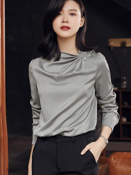 women's blouses & shirts chiffon korea blouse women elegant long sleeve spring fashion casual koszula damska elegancka bg50bs, White
women's blouses & shirts chiffon korea blouse women elegant long sleeve spring fashion casual koszula damska elegancka bg50bs, White