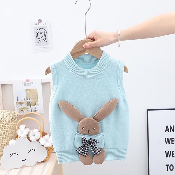 pullover girls knitted vest spring and autumn clothes 2021 style western 1-5 year old girl waistcoat baby sweater, Blue
pullover girls knitted vest spring and autumn clothes 2021 style western 1-5 year old girl waistcoat baby sweater, Blue