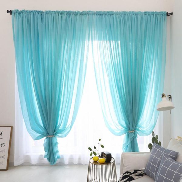 curtain & drapes 1pcs pure color screen curtains finished encryption simple modern light-transmitting living room balcony f8356
curtain & drapes 1pcs pure color screen curtains finished encryption simple modern light-transmitting living room balcony f8356