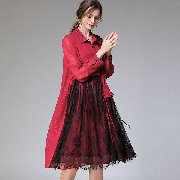 Big yards dresses Large Women's 2021 Autumn Temperament Show Thin Splicing Chiffon Lace 7623, Black
Big yards dresses Large Women's 2021 Autumn Temperament Show Thin Splicing Chiffon Lace 7623, Black