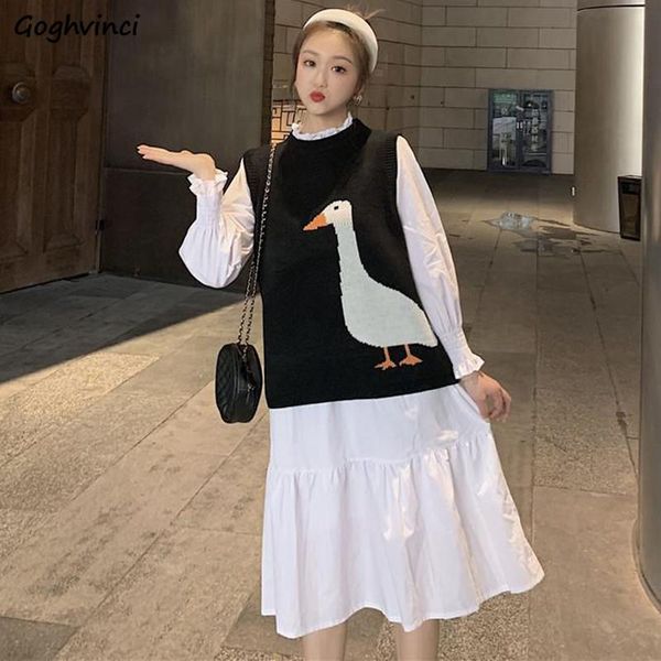 women's vests sweater womens autumn kawaii cute cartoon printed o-neck sleeveless knitwear korean style streetwear ulzzang loose chic, Black;white
women's vests sweater womens autumn kawaii cute cartoon printed o-neck sleeveless knitwear korean style streetwear ulzzang loose chic, Black;white