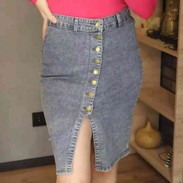 skirts 2021 women denim high waist single button pockets fromt spilt straight korean style fashion streetwear rpt8, Black
skirts 2021 women denim high waist single button pockets fromt spilt straight korean style fashion streetwear rpt8, Black