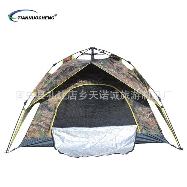camping set automatic tent quickly open deconstructable outdoor leaf camouflage digital double layer tents and shelters
camping set automatic tent quickly open deconstructable outdoor leaf camouflage digital double layer tents and shelters