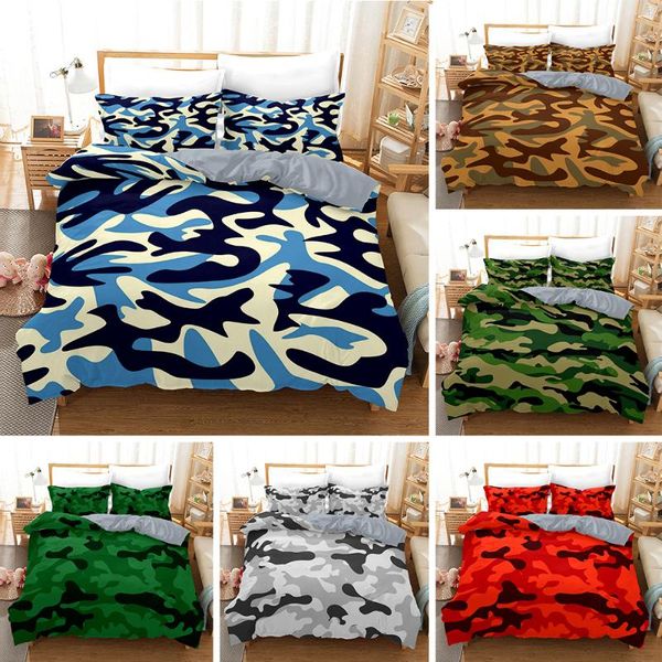 bedding sets fashion camouflage printed duvet cover set king quilt bedclothes for home decoration
bedding sets fashion camouflage printed duvet cover set king quilt bedclothes for home decoration