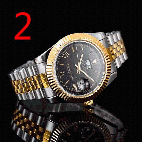 wristwatches fashion men's luxury designer watch quartz classic black steel band calendar business brand gifts 084, Slivery;brown
wristwatches fashion men's luxury designer watch quartz classic black steel band calendar business brand gifts 084, Slivery;brown