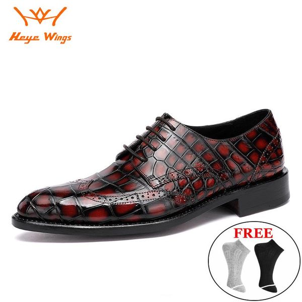 wing brand heye handmade dress shoes exotic light breathable comfortable business crocodile leather goodyear welted, Black
wing brand heye handmade dress shoes exotic light breathable comfortable business crocodile leather goodyear welted, Black