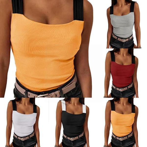 women's tanks & camis fashion stitching color wide sling slim vest size women camisole pluse summer basic r5x1, White
women's tanks & camis fashion stitching color wide sling slim vest size women camisole pluse summer basic r5x1, White