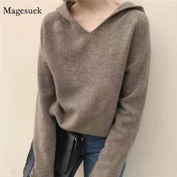 women's hoodies & sweatshirts autumn v-neck long sleeve women knitted jumper thin hooded sweatshirt casual loose korean solid 11742, Black
women's hoodies & sweatshirts autumn v-neck long sleeve women knitted jumper thin hooded sweatshirt casual loose korean solid 11742, Black